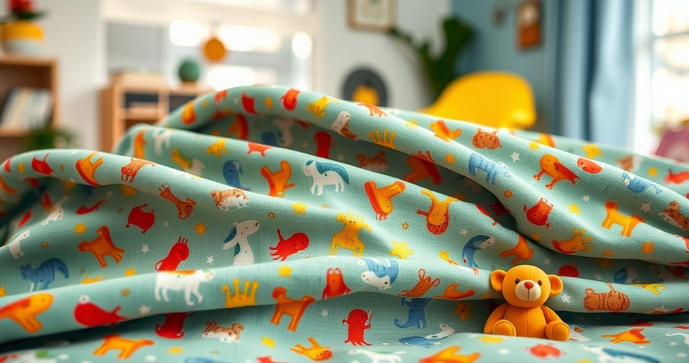 Tecido algodão estampado infantil é a escolha perfeita para criar roupas e acessórios divertidos e confortáveis